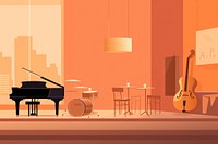 Keyboard guitar piano chair. 
