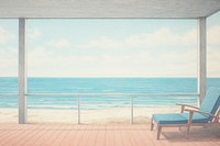 Hotel sea architecture furniture. AI generated Image by rawpixel.