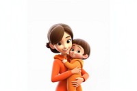 Happy family cartoon baby cute. 