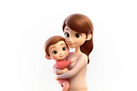Happy family cartoon baby doll. AI generated Image by rawpixel.