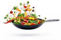 Wok ingredient vegetable freshness. AI generated Image by rawpixel.