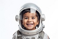 Astronaut happy mexican kid baby. 