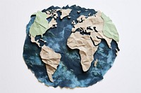 Earth paper leaf topography. AI generated Image by rawpixel.