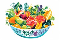 Bowl vegetable salad plant bowl food grapefruit. AI generated Image by rawpixel.