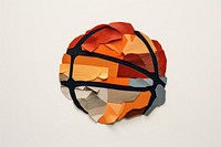 Basketball art paper accessories. 