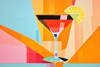Cocktail cocktail art painting. AI generated Image by rawpixel.