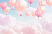 Balloons rainbow backgrounds aircraft. AI generated Image by rawpixel.