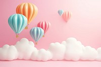 Balloons rainbow backgrounds pink. AI generated Image by rawpixel.