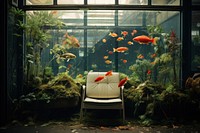 Aquarium nature animal chair. 