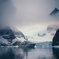 Yacht mountain sailboat outdoors. 