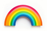 Rainbow white background refraction spectrum. AI generated Image by rawpixel.