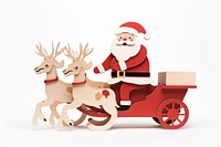 Santa Claus christmas mammal wheel. AI generated Image by rawpixel.