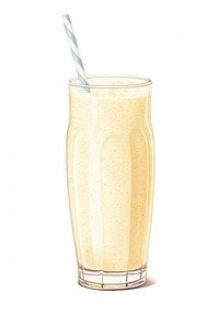 Banana smoothies milkshake drink juice. 