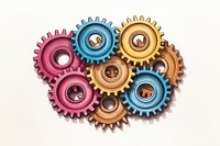 Metal gears wheel clockworks machinery. AI generated Image by rawpixel.