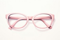 Pink Butterfly glasses pink white background accessories. 