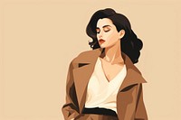 Portrait fashion adult woman. AI generated Image by rawpixel.