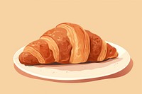 Croissant food dessert viennoiserie. 