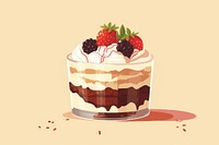 Dessert food cream cake. AI generated Image by rawpixel.