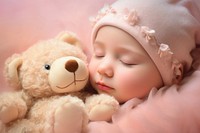 New born sleeping baby photo. AI generated Image by rawpixel.