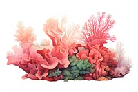 Coral reef painting outdoors nature. AI generated Image by rawpixel.