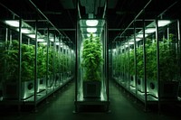 Marijuana farm illuminated greenhouse growth. AI generated Image by rawpixel.