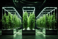 Marijuana farm illuminated nature growth. AI generated Image by rawpixel.