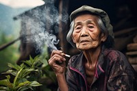 Smoking a marijuana cigarette outdoors adult. AI generated Image by rawpixel.