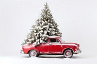 Christmas tree car vehicle. 