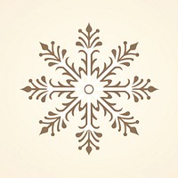 Snowflake pattern creativity decoration. 