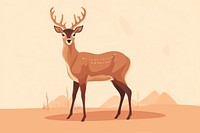 Deer wildlife animal mammal. AI generated Image by rawpixel.