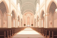 Church aisle architecture building worship.  Image by rawpixel.