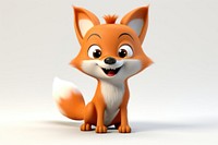 Fox figurine cartoon mammal. 