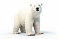 Polar bear wildlife mammal animal. AI generated Image by rawpixel.
