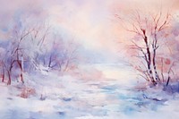 Winter background backgrounds outdoors painting. 