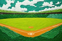 Baseball field sports green competition. AI generated Image by rawpixel.