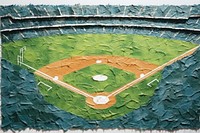 Baseball field sports green art. 