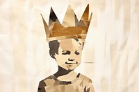 King wearing crown art representation accessories. AI generated Image by rawpixel.