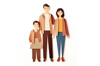 Family adult white background togetherness. AI generated Image by rawpixel.
