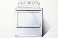 Washing machine appliance white background technology. 