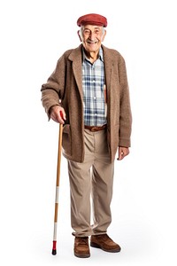 Portrait adult cane man. AI generated Image by rawpixel.