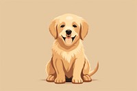 Golden retriever puppy animal mammal dog. AI generated Image by rawpixel.