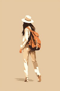 Tourist bag footwear carrying. AI generated Image by rawpixel.