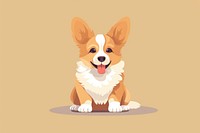 Welsh corgi puppy mammal animal pet. 