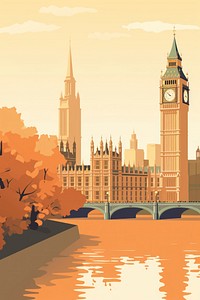 London view architecture building tower. AI generated Image by rawpixel.