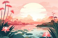 Water garden landscape outdoors nature. AI generated Image by rawpixel.