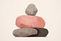 Stone pebble rock art. AI generated Image by rawpixel.