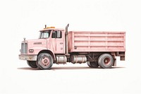 A truck vehicle white background transportation. 