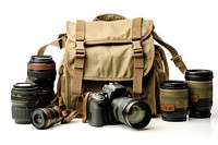 Photo accessories camera bag backpack. AI generated Image by rawpixel.