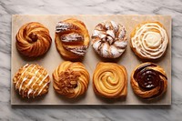 Pastry dessert bakery bread. AI generated Image by rawpixel.
