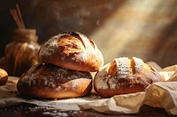 Bakery bread food bun. 